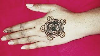 Easy Stylish Gol Tiki Mehndi Designs | Simple Mehndi Design | Mehandi ka design | trending mehndi