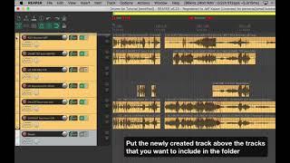 7: Introduction to Folders (Folder Tracks) - Two-Minute (or so) Tutorials for Reaper DAW