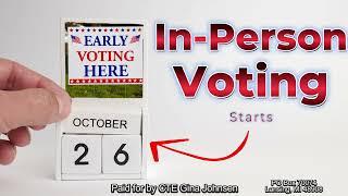 Rep. Gina Johnsen - Your Vote Counts