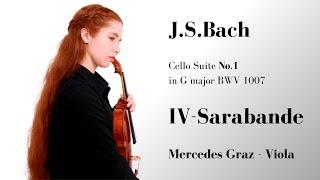SARABANDE | Bach Suite No.1 BWV 1007 | Mercedes Graz Violist