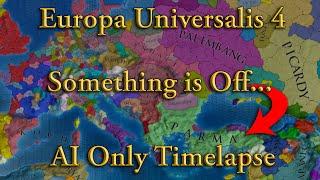 There's something off about this EU4 map... AI Only Timelapse