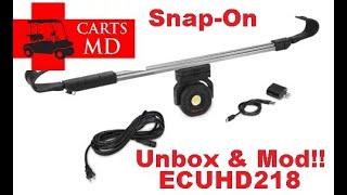 ECUHD218 Snap-On® Light Un-Boxing and Modification for use on Golf Carts