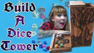 Build Your Own Dice Tower | Beginner Wood Crafts | DnD Accessories