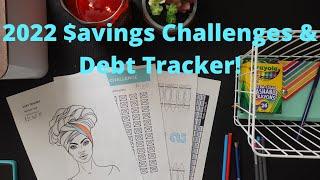 DEBT PAYOFF & SAVING CHALLENGES FOR 2022 (CRAYOLA, NICKEL AND 100 ENVELOPE CHALLENGE).