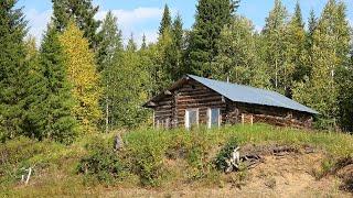 Путешествие на Ямозеро Ч21. Лесная изба охотничье зимовье. Река Мезенская Пижма. Один в глухой тайге