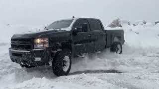 LML Duramax Turbo Bark in snow !