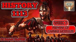 History 1113 Preview for Week 7 Canvas Modules (Summer Semester 2024)