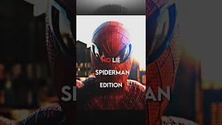 "No lie" Spiderman Edition #youtube #marvel #shorts #spiderman #shortsviral #nolie music-no lie