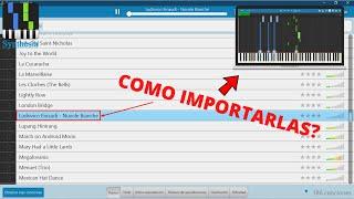 Como importar una canción a synthesia