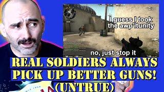 Army Combat Veteran REACTS to Sovietwomble's Random CS:GO BS Part 1