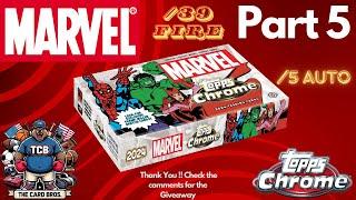 Topps Chrome Marvel Box Opening 5