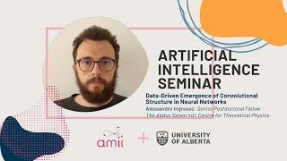 AI Seminar: Alessandro Ingrosso- Data-Driven Emergence of Convolutional Structure in Neural Networks