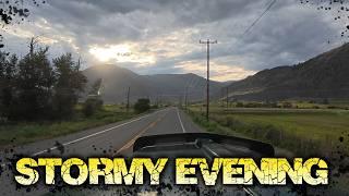 Stormy evening on the Crowsnest Highway