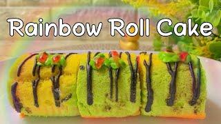 Rainbow Roll Cake