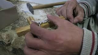 Olive wood workshop in Bethlehem - Making hand-carved crosses