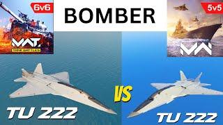 TU-222 Bomber MWT Tank Battles Vs Modern Warships