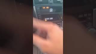 2008 Acura TL Radio Code Location (Each vehicle is different)