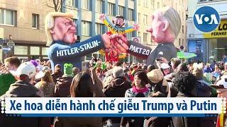 Xe hoa diễn hành chế giễu Trump và Putin | VOA Tiếng Việt