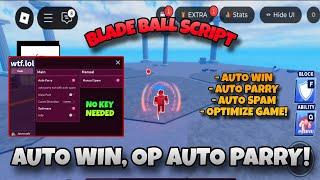 [NEW] Blade Ball Script GUI No Key Needed | Auto Win, Auto Spam, Auto Parry, More | Pastebin Roblox