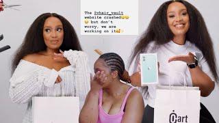 Vuyokazi devastated and in tears after her hair website crashes on day one of business Launch