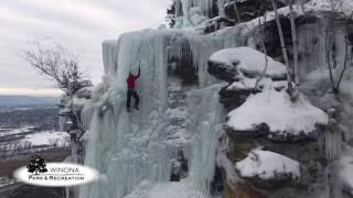 Ice climbing comes to Winona, MN