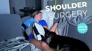 SHOULDER LABRUM TEAR REPAIR | POST-OP WEEK 1