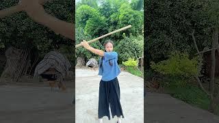 Kungfu china master 20/Hướng dẫn múa gậy #霞光腊月#kungfu #wing chun