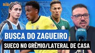 ️️ Grêmio acelera busca do zagueiro, tem trunfo positivo do Sueco, Quinteros vai usar a base.