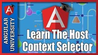  Learn The Angular Host Context CSS Selector, See the CLI SAAS integration In Action