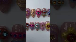 NEW NailzbyDev Mystical Mushroom Trippy 3D Gels #3dnails #3dnailart #starnails #colorfulnails