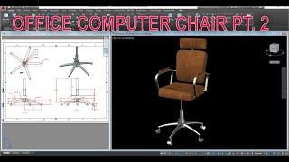 Office Chair Tutorial Pt. 2 "the Base" Autocad