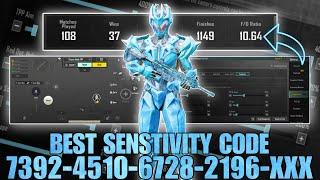 NEW UPDATE 3.4 | BEST SENSITIVITY CODE + CONTROL SETTINGS PUBG MOBILE/BGMI