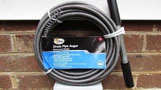 Cobra 3/8" X 25 ft. Drain Pipe Auger - Review & Demonstration (Please read video description below)