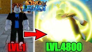 Noob to Max Level Using Awakened Buddha Fruit In King Legacy (Roblox)