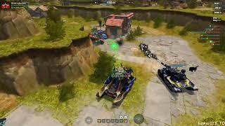 Tanki Online Twins Steampunk Skin Stabilized Plasma Augment and Dictator Steampunk Skin gameplay