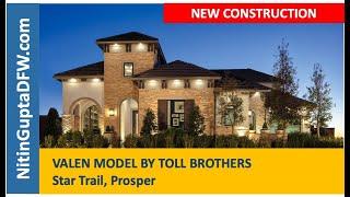 Star Trail Toll Brothers Valen floor plan Prosper TX Homes For Sale