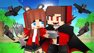 Werewolf JJ`s Girl and Vampire JJ - Love Story - Maizen Minecraft Animation