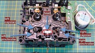 Demonstration of Philips DCC600 head rotation for side A/B operation