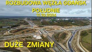 ROZBUDOWA WĘZŁA GDAŃSK POŁUDNIE  - DUŻE ZMIANY 11.10.2024