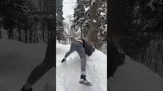 Cave divers when they see a pile of snow