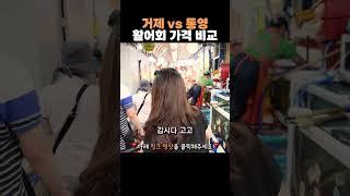 거제 vs 통영 시장 활어회 가격 비교! 가성비 모듬회 최고 인곳은 어디일까요?  #맛집여행 #맛집  #여행