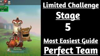 Lords Mobile Crazy Chef stage 5|Mastercook limited challenge stage 5|Rasmay stage 5