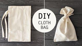 DIY CLOTH BAG with Tie-String | SUSTAINABLE DIY