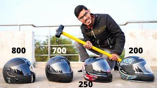 Cheap VS Expensive Helmet Strength Test | पुलिस से बचाने वाले हेलमेट की सच्चाई 