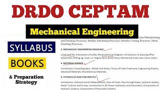 DRDO CEPTAM Mechanical Engineering Syllabus, Books & Preparation Strategy