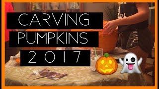 carving pumpkins | 2017