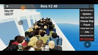 Passenger Cruise Ship Sinking in Water Physics Roblox Game With Music By Captain Johnny