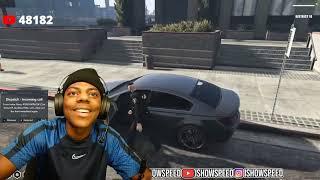 Speed Plays GTA 5 RP As  A Cop #speed #ishowspeed #gta5 #gta