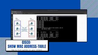 How to find MAC addresses on a Cisco switch.