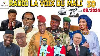 La Revue de Presse de la RADIO LA VOIX DU MALI du 30 AOUT 2024